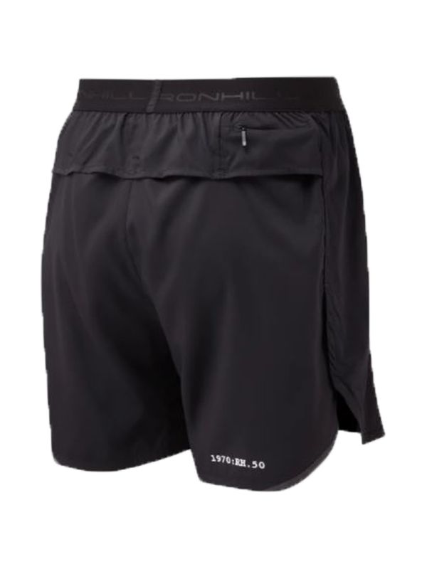 RonHill Mens Tech Revive 5 inch Short All Black